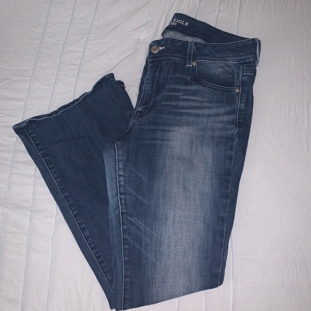 AE Outfitters Dark Wash Kick Boot Jeans